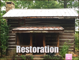 Historic Log Cabin Restoration  Draper, Virginia